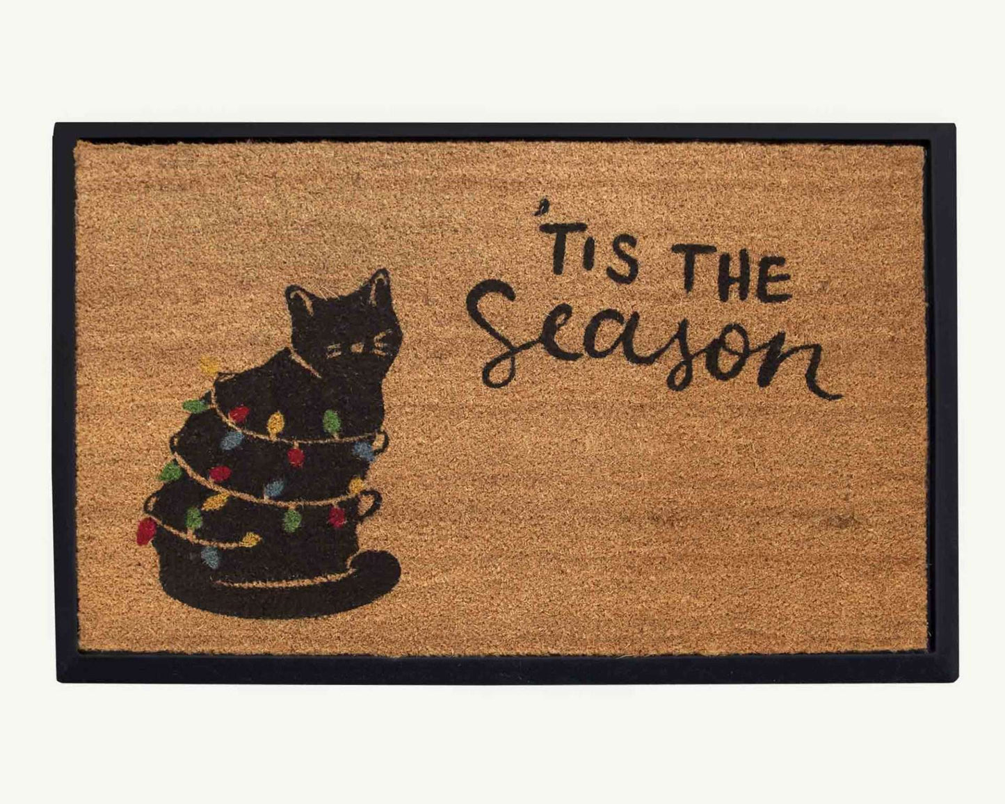 christmas + cat - convertible entrance doormat- 4 Cats & Dogs Home Furnishings Inc