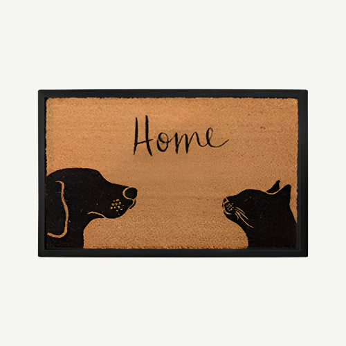 two pets + home -convertible entrance doormat- 4 Cats & Dogs Home Furnishings Inc