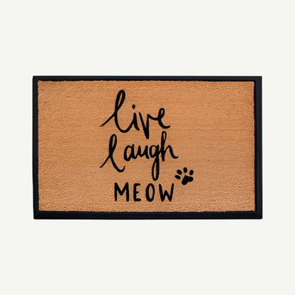 live laugh meow - convertible entrance doormat -4 Cats & Dogs Home Furnishings Inc