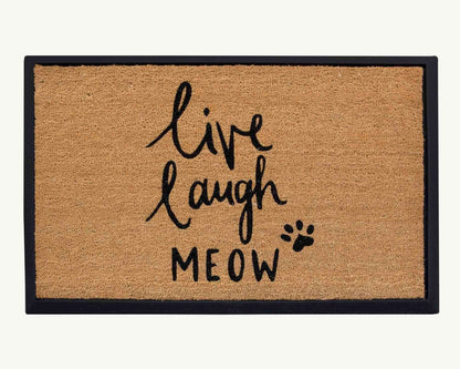 live laugh meow - convertible entrance doormat -4 Cats & Dogs Home Furnishings Inc