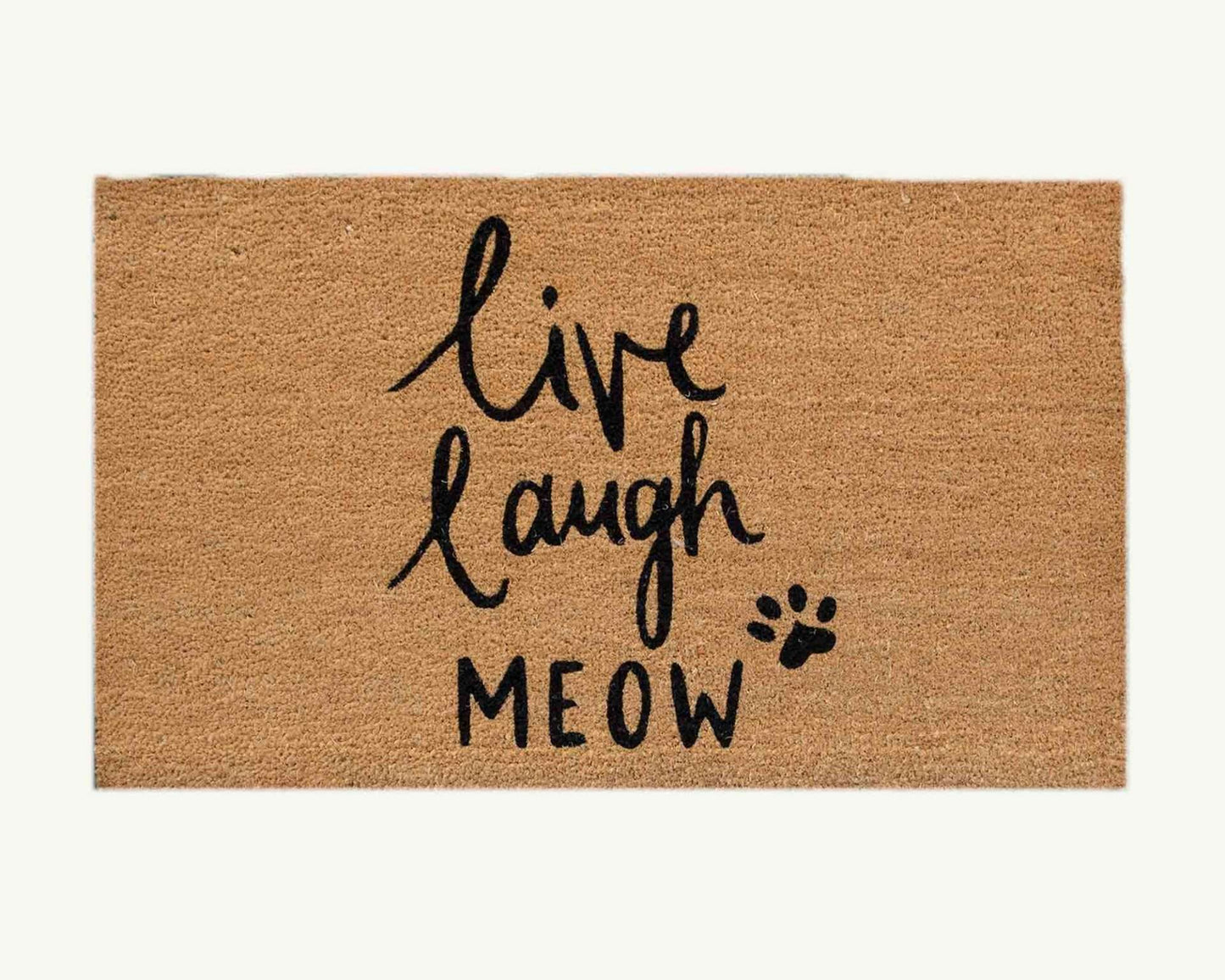 live laugh meow - convertible entrance doormat -4 Cats & Dogs Home Furnishings Inc