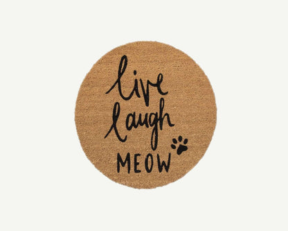 live laugh meow - convertible entrance doormat -4 Cats & Dogs Home Furnishings Inc