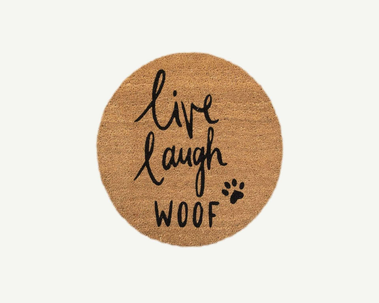 live laugh woof - convertible entrance doormat-4 Cats & Dogs Home Furnishings Inc