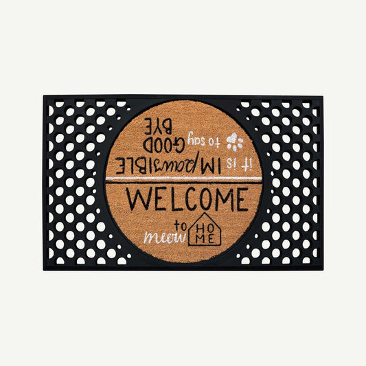 hello, goodbye - convertible entrance doormat -4 Cats & Dogs Home Furnishings Inc