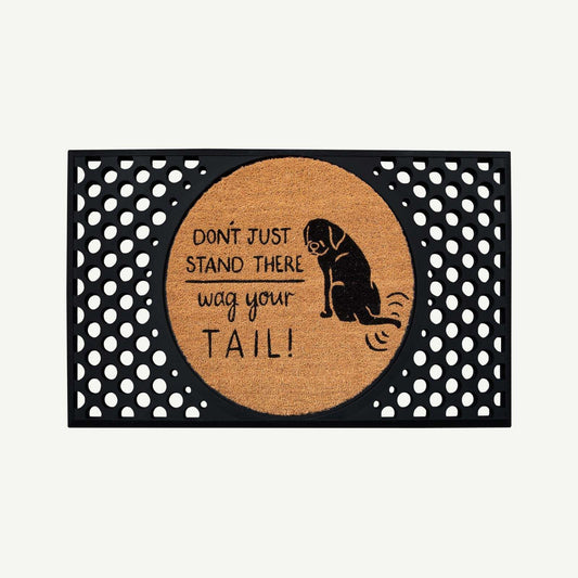 wag your tail! - convertible entrance doormat-4 Cats & Dogs Home Furnishings Inc