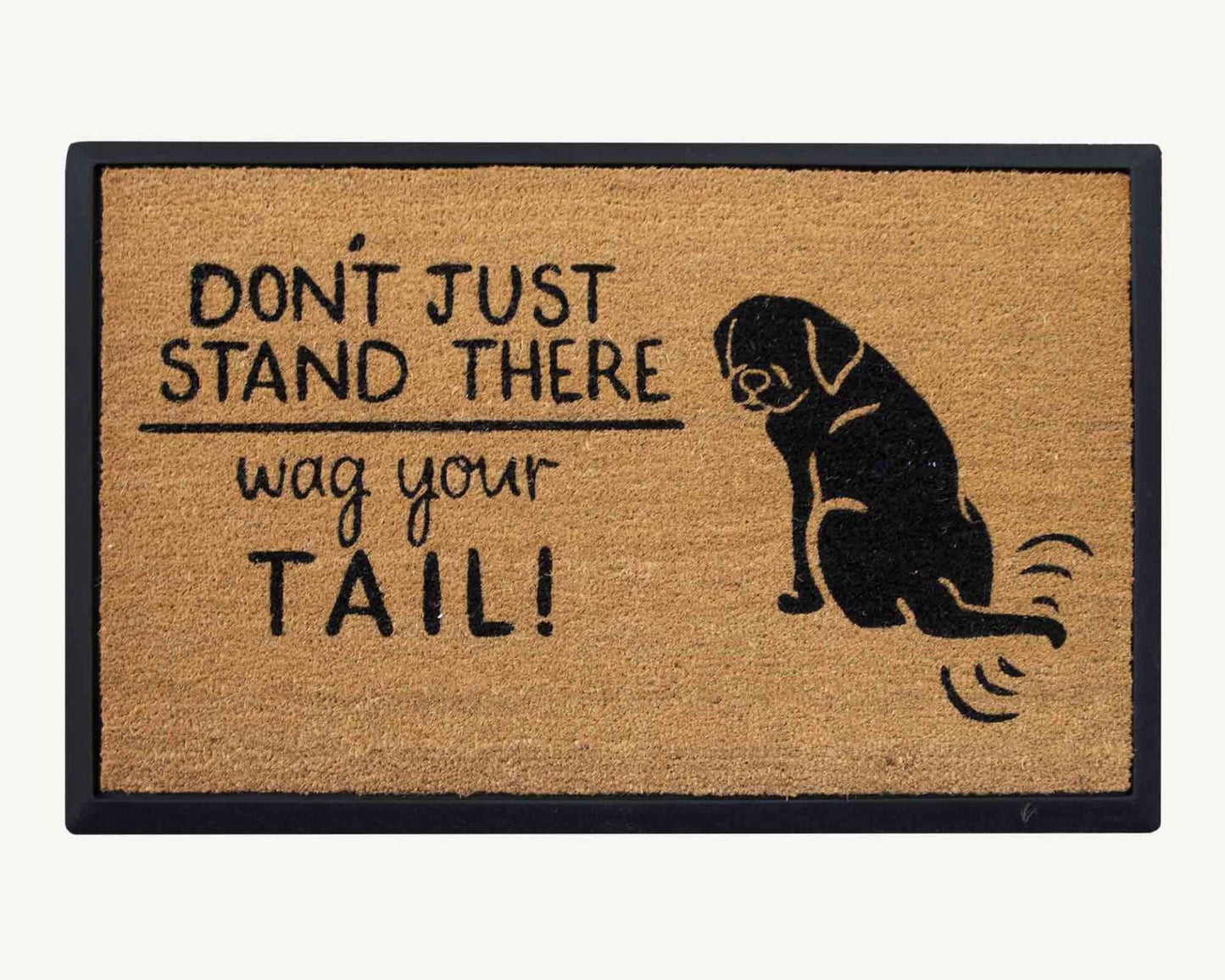 wag your tail! - convertible entrance doormat-4 Cats & Dogs Home Furnishings Inc