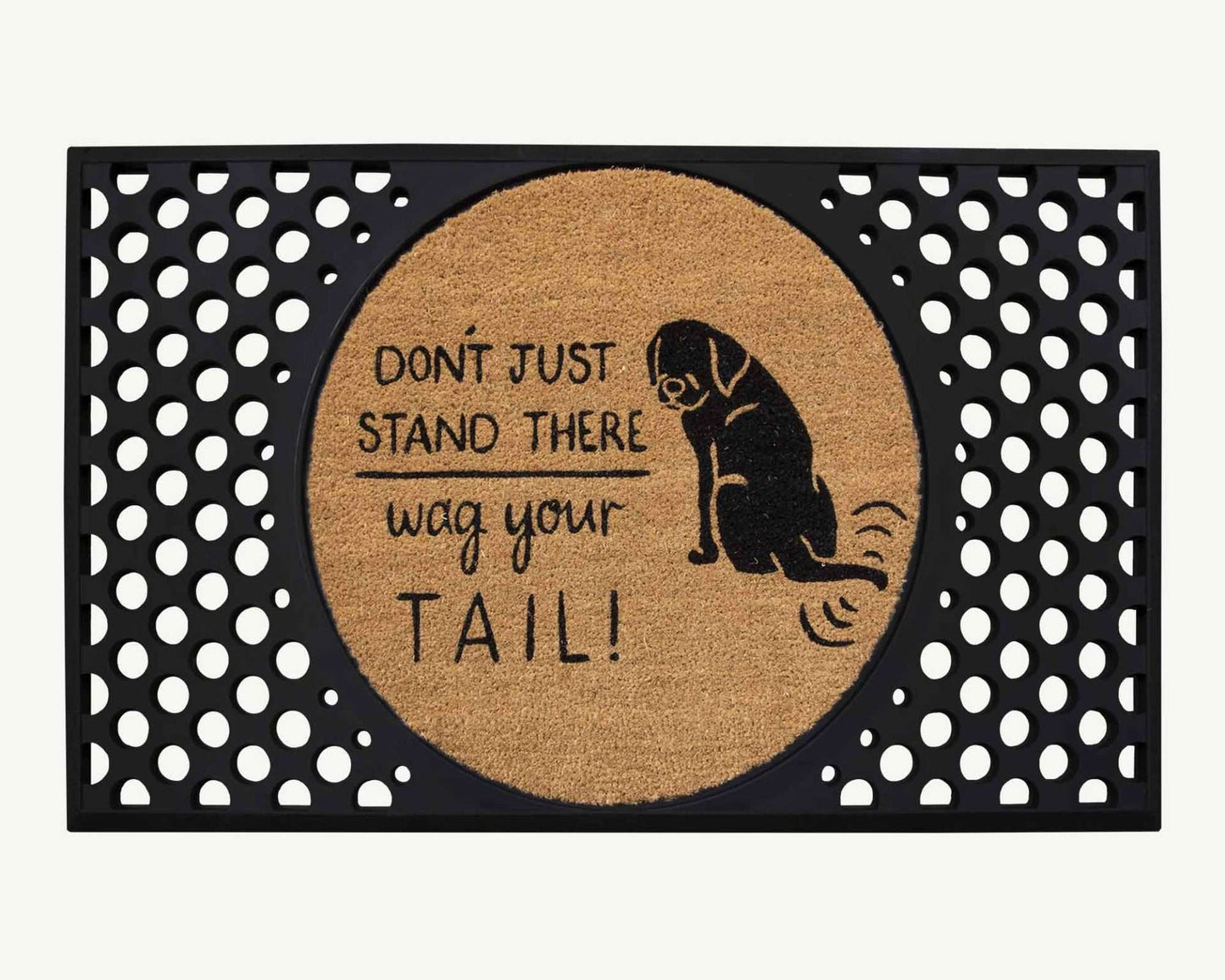 wag your tail! - convertible entrance doormat-4 Cats & Dogs Home Furnishings Inc