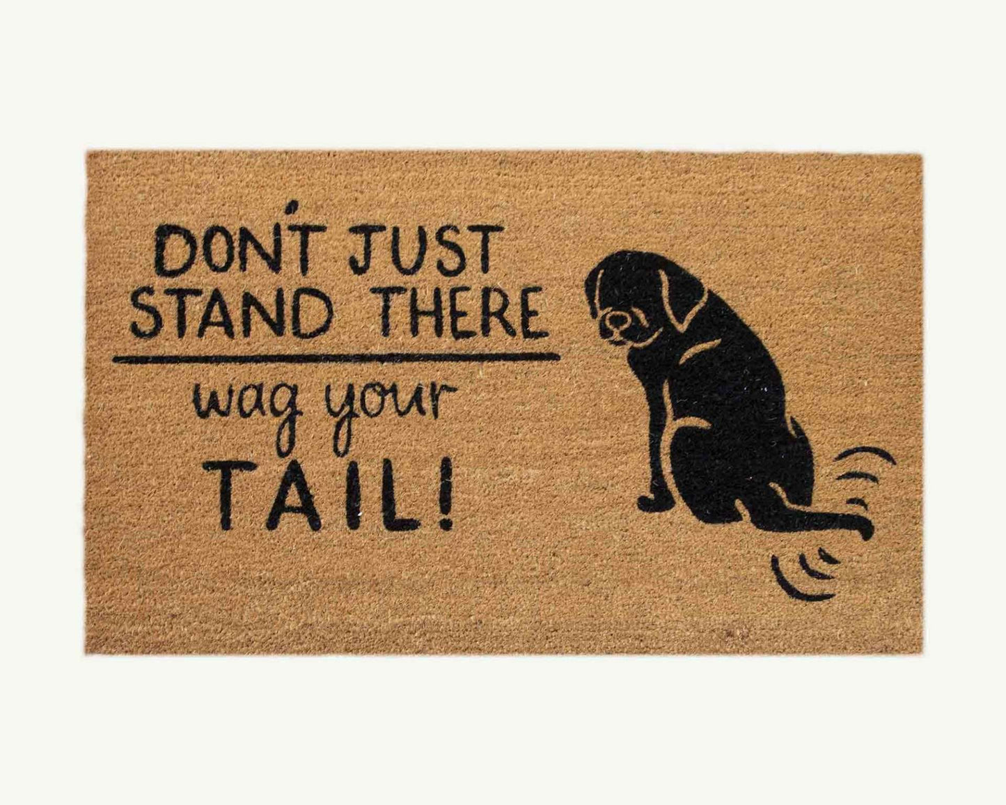 wag your tail! - convertible entrance doormat-4 Cats & Dogs Home Furnishings Inc