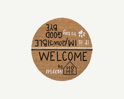 hello, goodbye - convertible entrance doormat -4 Cats & Dogs Home Furnishings Inc